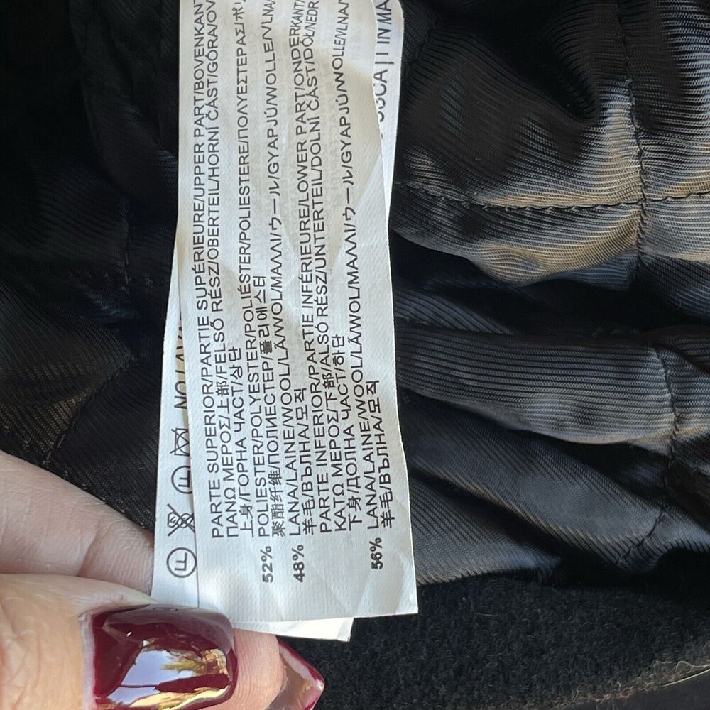 Zara Basic Jacket Womens Large Black Full Zip Twe… - image 5